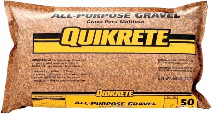 Generic all purpose pea gravel 50 lb bag front view