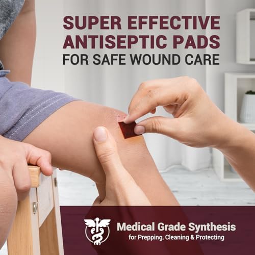 Alcohol free iodine antiseptic pads for sting-free first aid treatment.