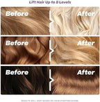 Close up of Hally Hair purple toning cream bleach showing smooth texturized formula