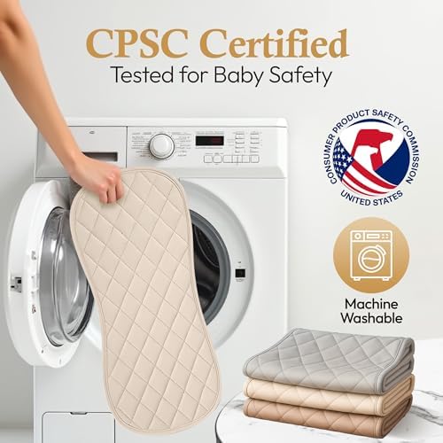 Luzzor waterproof changing pad liner non-slip backing detail