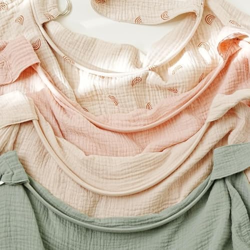 Mother using MairMore breathable muslin cover