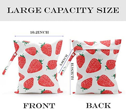 Side view of Zcyxuuw wet bag showing zipper closure detail