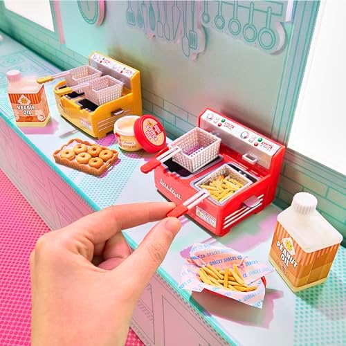 Miniature waffle maker machine with tiny waffle replica accessories