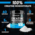 Venture Pal dietary supplement tub shown with fitness and workout gear