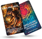 DPEHAKMK love oracle deck showing vibrant labyrinth style artwork on cards