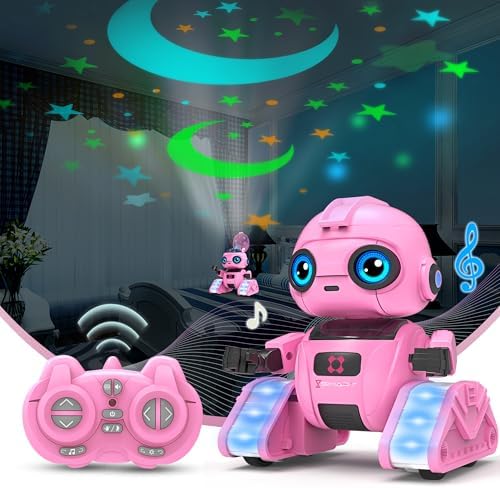 Dzxlin robot toy in pink packaging suitable for gifts