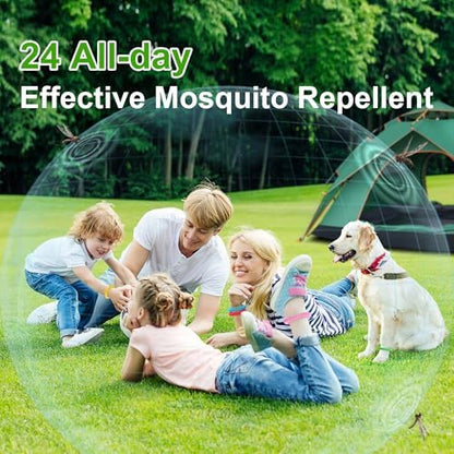 BuggyBands mosquito repellent bracelets used for outdoor camping