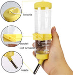 Two pack water bottles for guinea pigs and rabbits with brackets