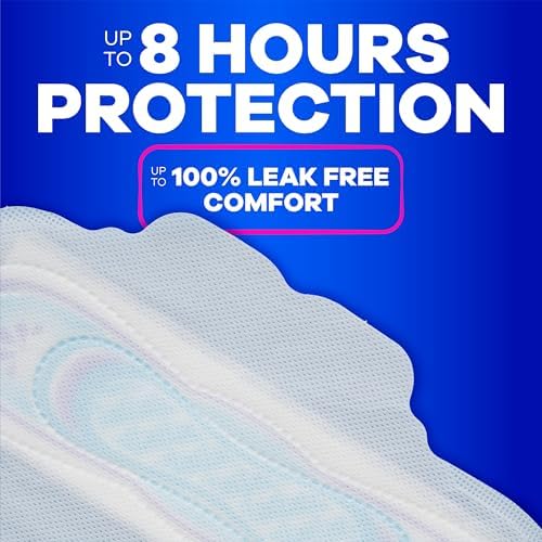 Close up of the unscented Always Size 1 daytime pads for sensitive skin.