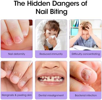Gellen dual action nail care solution for habit correction and nail repair