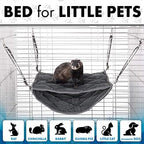 2 Brothers Wholesale guinea pig hammock displaying upper and lower tiers