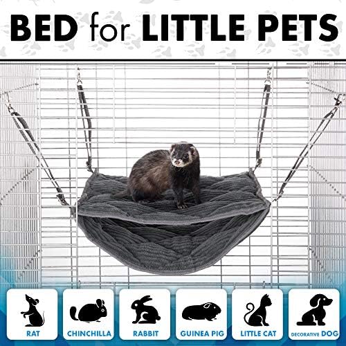 2 Brothers Wholesale guinea pig hammock displaying upper and lower tiers