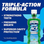 Authentic USA imported ACT anticavity fluoride rinse for daily family dental care routine