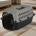 Petmate Vari Kennel showcasing the tool-free slide and snap assembly mechanism.
