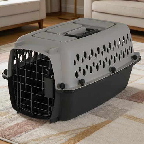 Petmate Vari Kennel showcasing the tool-free slide and snap assembly mechanism.
