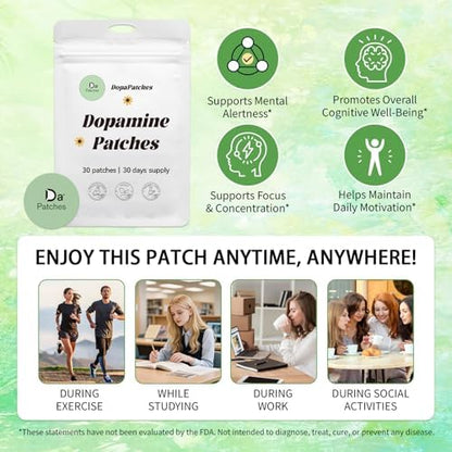 Lifestyle shot of the positivity support patch for daily mental wellness.