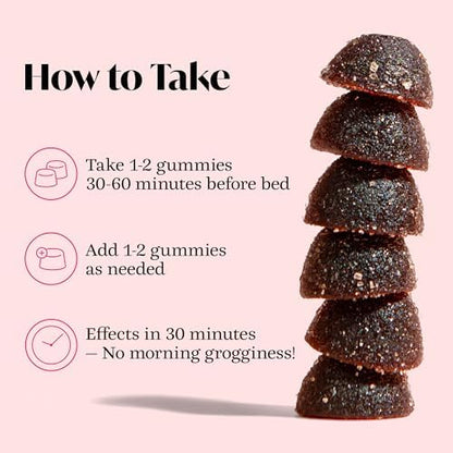 Texture and shape of the purple blueberry lavender flavored botanical gummies.