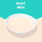 Premium grain free wet cat food topper with real goat milk recipe.