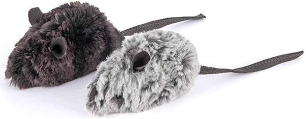 P.L.A.Y. Pet Lifestyle and You owl cat toy set highlighting the durable double-stitched edges.