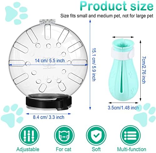 LEIFIDE anti scratch silicone cat boots with adjustable straps