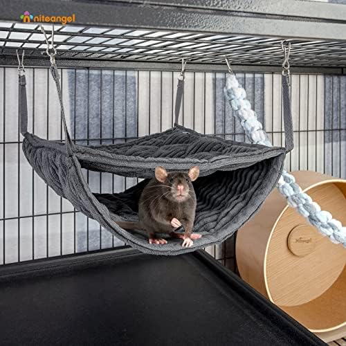 Niteangel double-decker hanging bed displaying secure metal mounting clips