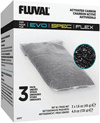 Close up of individual mesh filter bag containing activated carbon granules