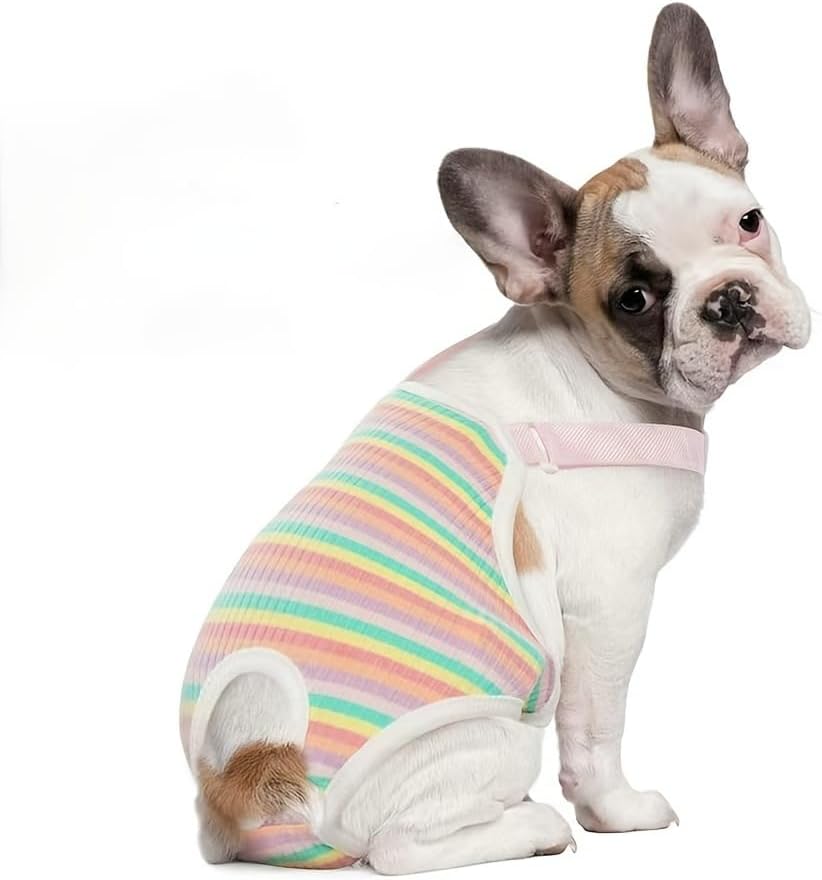 Dreamls washable cotton dog diaper garment showcasing the integrated tail hole.