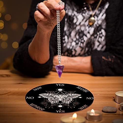 Side profile of Blulu wooden divination board for altar