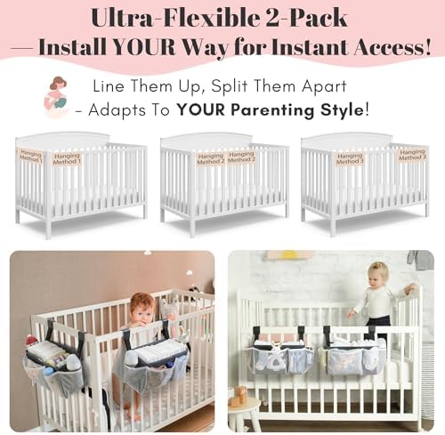 Hogarcosas black baby diaper stacker full set packaging view