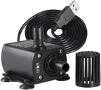 Decdeal submersible pump placed inside an aquarium setting