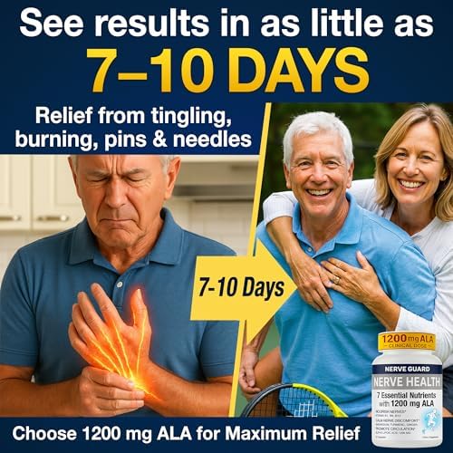Close up of capsules for neuropathy and sciatica support