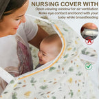 Konssy nursing cover used as a stroller canopy