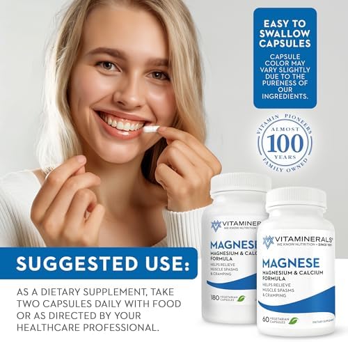 Vitaminerals 10 Magnese magnesium calcium and vitamin D3 bottle