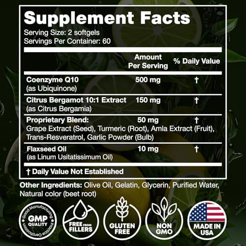 Joyli CoQ10 120 softgels package side view