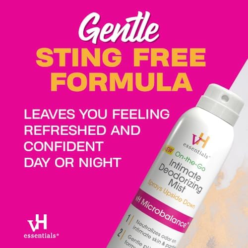 Alcohol free and sting free intimate cleansing spray for women