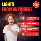 Marvin's Magic Lights From Anywhere illusion kit box contents including light props and instruction manual