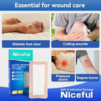 Niceful soft silicone contact layer net texture for pain free wound removal