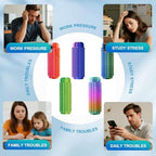 Using the Little Ouchies fidget roller between fingers for tactile stimulation
