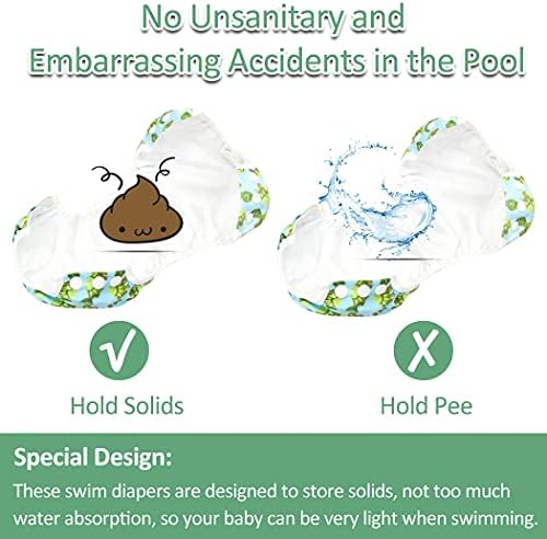 Wegreeco waterproof swim diaper lifestyle display for toddlers