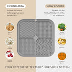 ChefAide 2 Pack Lick Mat In Gray And Beige