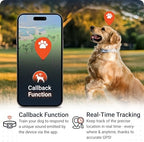 PAJ GPS dog tracker showing LED light feature