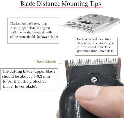 Qblahip precision cutting blade set for professional barber clippers