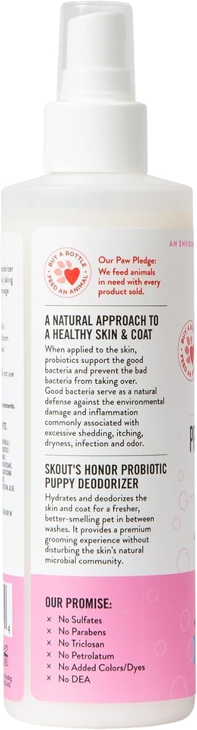 Hypoallergenic paraben free 2 in 1 puppy wash for dry skin and odor control