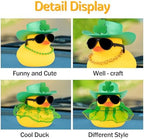 Wonuu Irish themed rubber ducky interior car styling accessory mounted on vehicle trim