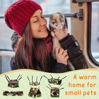 Yeyeplum washable ferret bedding set highlighting the heavy duty metal hanging hooks.