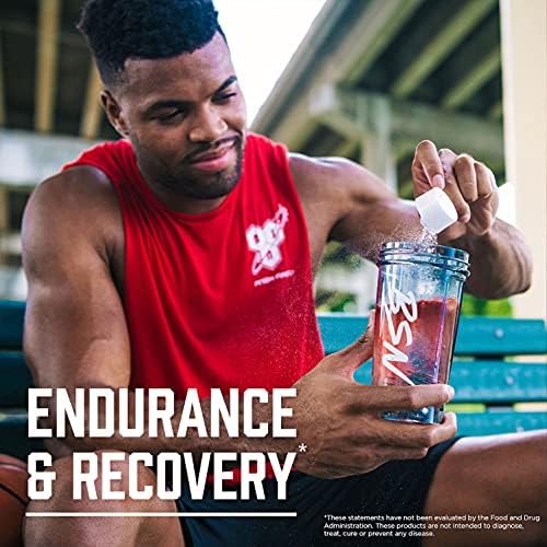 BSN fitness recovery powder jar lifestyle display