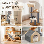 Self adhesive heavy duty pet claw guard package contents with screws