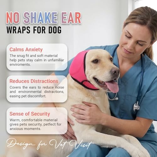 Leotrag dog headband used during bath drying