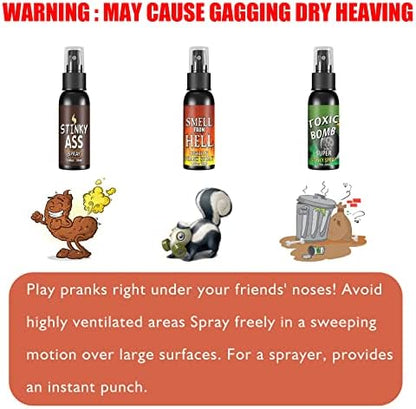 A AIFAMY potent stink spray pack showing the thirty milliliter non toxic formula bottles