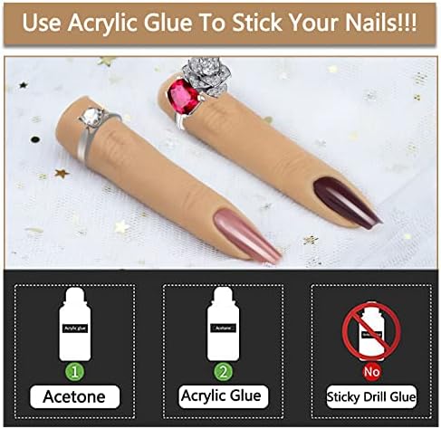 Professional nail training tool for acrylic and gel applications